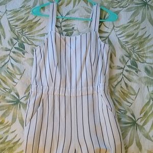 Loft pinstripe jumpsuit